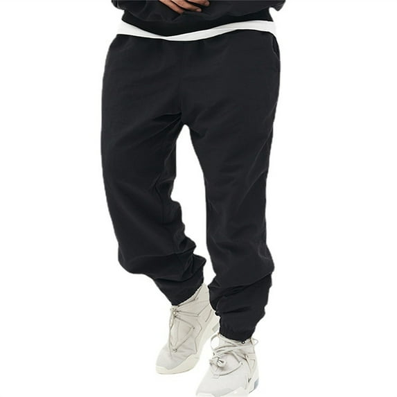 Vedolay Big and Tall Pants for Men Casual Jogging Sports Pants Mens Summer Fashion 2023 Black,L