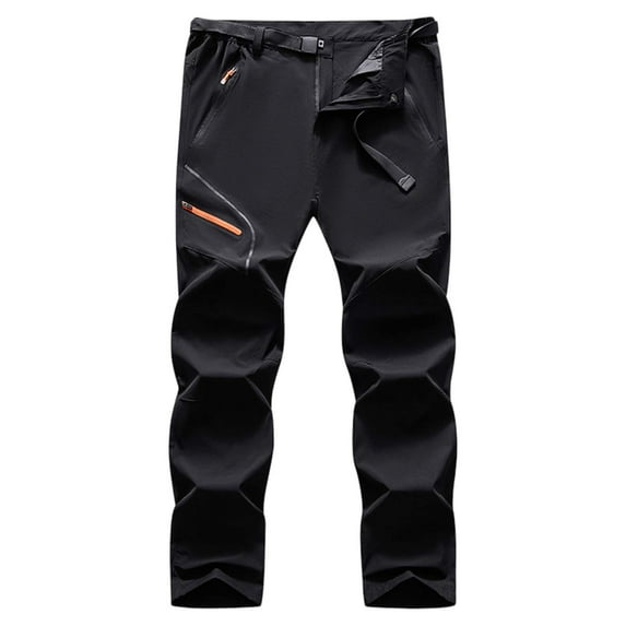 Vedolay Big and Tall Pants for Men Casual Long Pants Loose Lightweight Casual Trousers Black,3XL