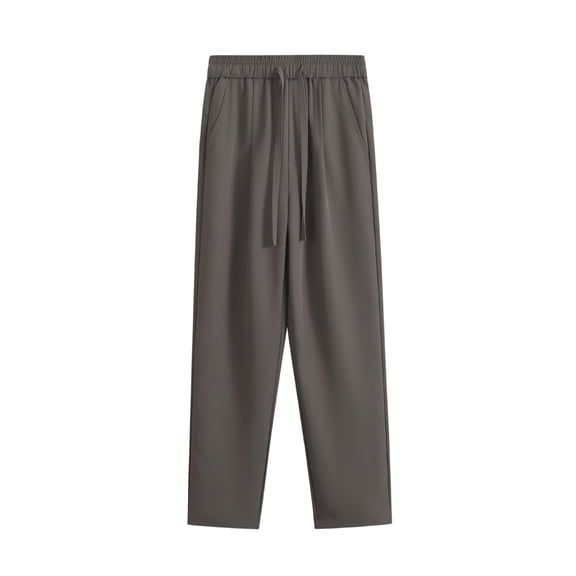 Vedolay Big and Tall Pants for Men Drawstring Casual Loose Pants with Pockets Straight Leg Pants Green,XL