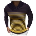 thumbnail image 1 of Vedolay Big and Tall Polo Shirts Casual Solid Color Gentleman'S Business Long Sleeve T Shirt Yellow,3XL, 1 of 4