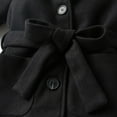 thumbnail image 1 of Vedolay Blazer Jackets Baby Girls Chic Open Front Jackets Long Sleeve Winter Zippered Coat,Black 3-4 Years, 1 of 5