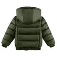 thumbnail image 1 of Vedolay Blazer Jackets Boy's Puffer Coat Warm Cotton Winter Hooded Waterproof Jacket,Green 4-5 Years, 1 of 5