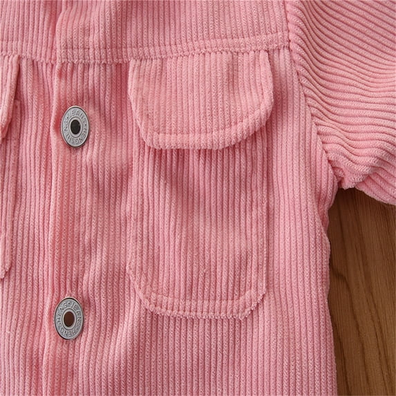 Vedolay Blazer Jackets for Boy Toddler Boy's Solid Coat Elegant Collar Double Jacket Wool Coat,Pink 2-3 Years