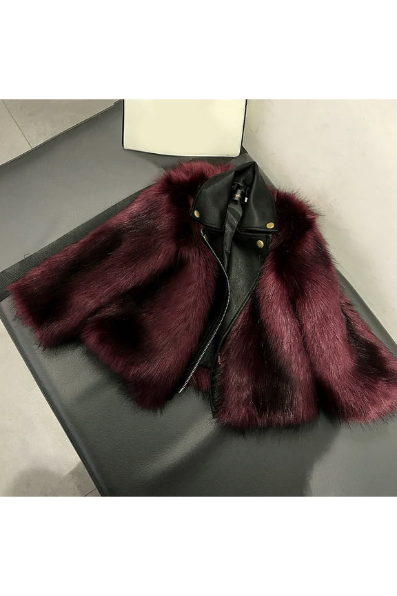 Blazer Jackets for Girl Girls Lined Jacket Winter Windproof Kids Warm Outerwear,Purple 7-8 Years