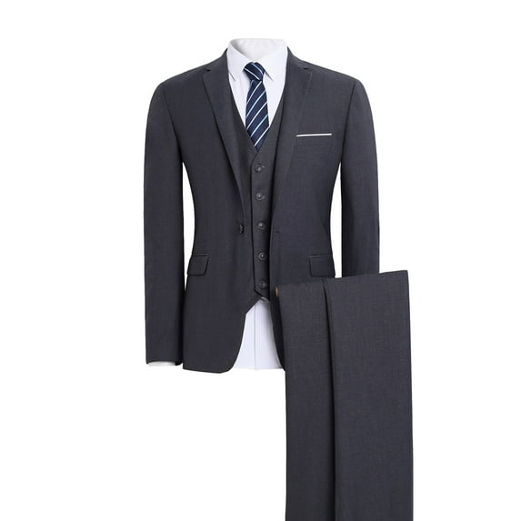 Vedolay Blazer Jackets for Men Office Men Business Long Sleeve Solid Blazer Coats BK2,2XL