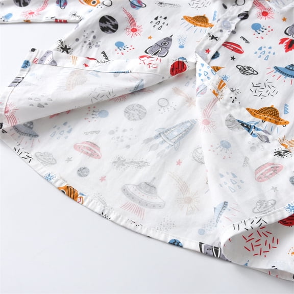 Vedolay Blazer jacket Boy's Long Sleeve Sherpa Jackets Winter Padded Top for Kids Outfit,White 18-24 Months