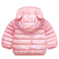 thumbnail image 1 of Vedolay Blazer jacket Girl's Ruffle Button Padded Winter Long Sleeve Jackets Outwear with Pockets,Pink 4-5 Years, 1 of 5