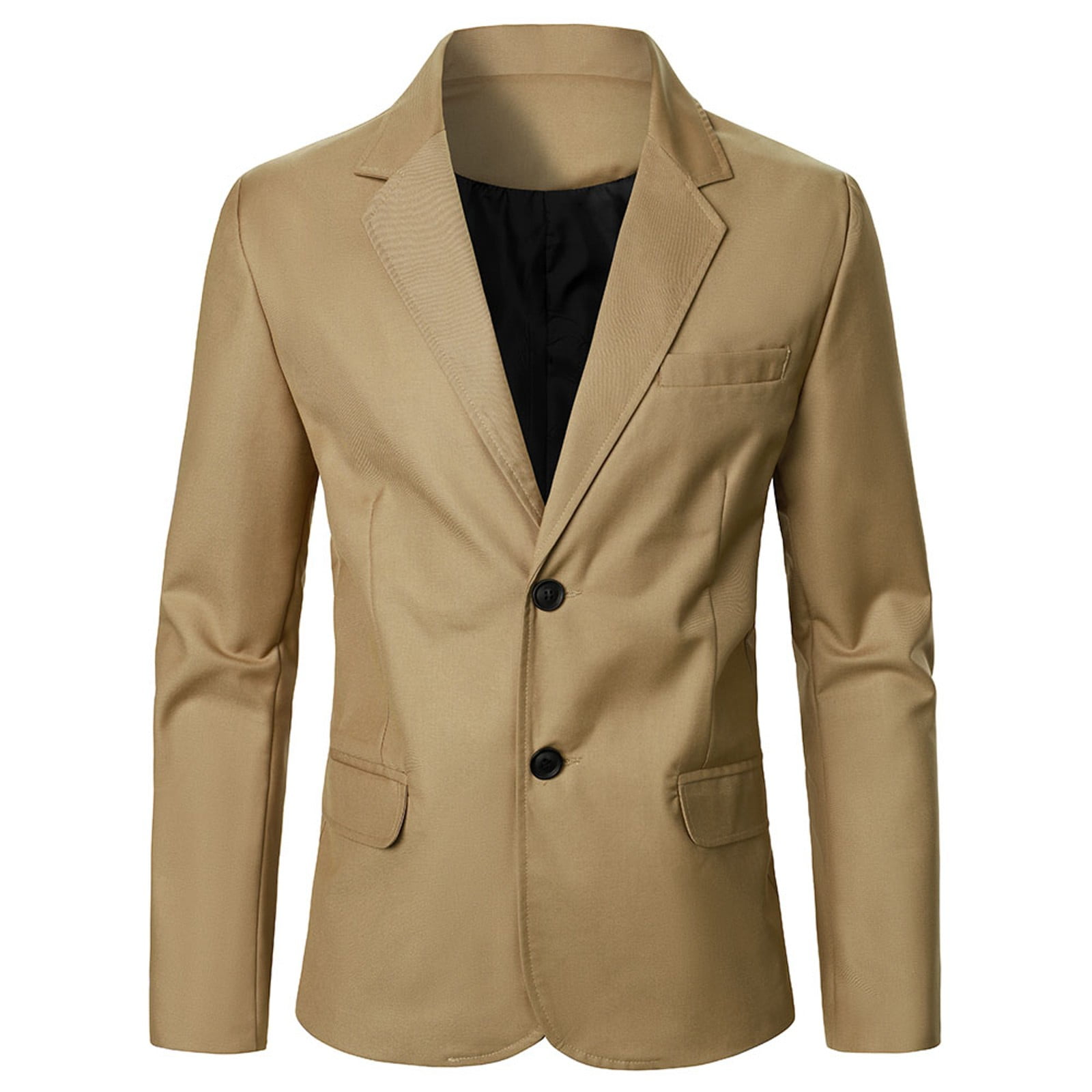 Vedolay Blazers for Men Business Casual Blazer Work Office Coats Khaki ...