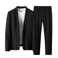 thumbnail image 1 of Vedolay Blazers for Men Business Work Blazer Back Slit Jacket Black,XL, 1 of 4