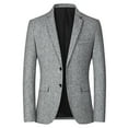 thumbnail image 1 of Vedolay Blazers for Men Plus Size Business Casual Long Blazer 2023 Grey,4XL, 1 of 4