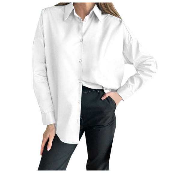 Vedolay Blouses for Women Wear with Leggings 3/4 Sleeve Shirts for Women 2023 White,M