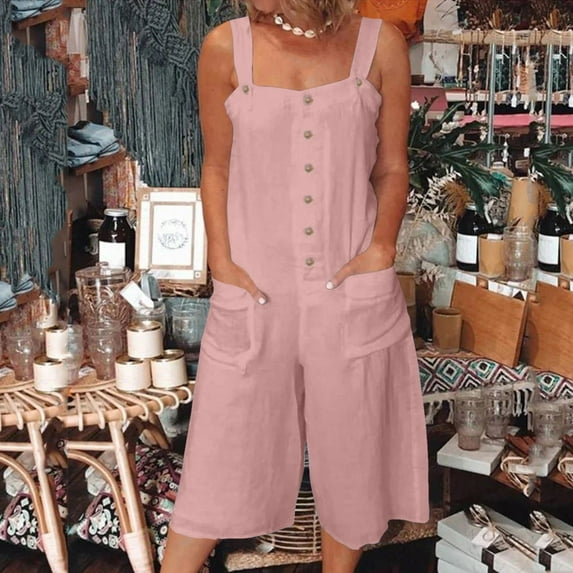 Vedolay Bodycon Jumpsuit For Women Women's Studio Terry Jumpsuit,Pink S