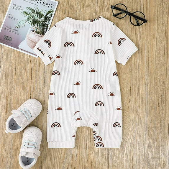 Vedolay Bodysuits For Girls Girls Romper Strappy Sleeveless Button Tie Front Jumpsuit With Pockets,A 6-9 Months