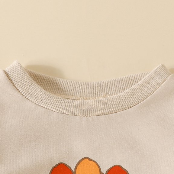 Vedolay Bodysuits for Baby Boy'sWinter Floral Printed Rompers Ruffle Long Sleeve Wide Leg Bodysuits,Beige 3-6 Months