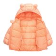 thumbnail image 1 of Vedolay Boy Tops Boys Lined Jacket Winter Windproof Kids Warm Outerwear,Orange 3-4 Years, 1 of 4