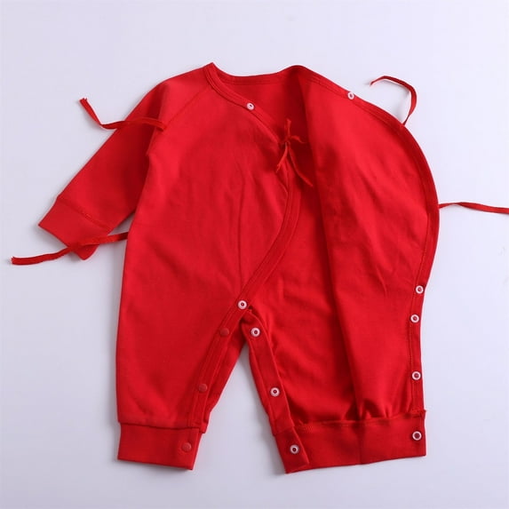 Vedolay Boy's 2023 Jumpsuits Boys Winter Jumpsuits Tie Back Off Shoulder Long Sleeve One Piece Rompers Ruffle Smocked Casual Pants Outfits,Red 0-1 Months