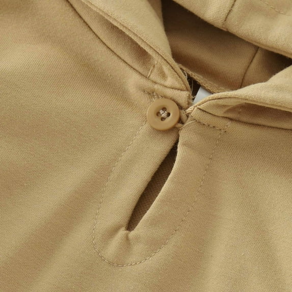 Vedolay Boy's 2023 Romper Boy's Floral Print Cold Shoulder Long Sleeve Ruffle Trim Romper Bodysuits,Khaki 6-12 Months