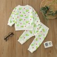 thumbnail image 1 of Vedolay Boy's Casual Sets Boys Cotton Clothing Sets Long Sleeve Tee and Pants Boys Pants Sets,White 6-12 Months, 1 of 5