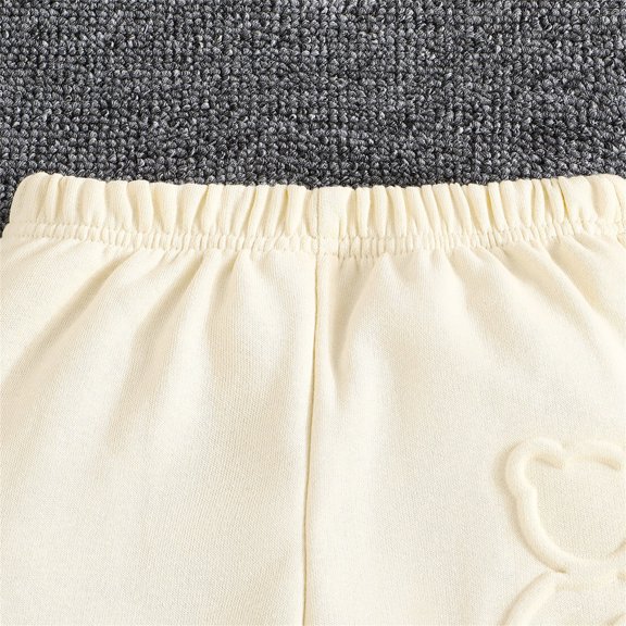 Vedolay Boy's Fall Outfits Boy's 2 Piece Outfit Tropical Print Square Neck Blouse Top and Belted Pants Set,Beige 3-4 years