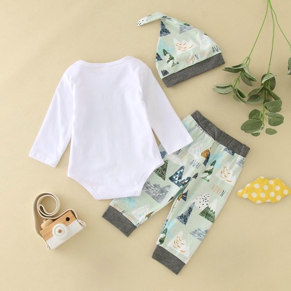 Vedolay Boy's Fall Sets Boys' Pants Set Button Down Long Sleeve Top and Pants Clothing Set for Toddler Boys,White 9-12 Months