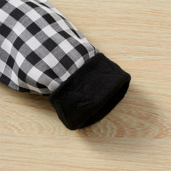 Vedolay Boy's Jumpsuits Boys' Long Sleeve Romper Belt Jumpsuits Winter Ruffle Trim Tops Pants One Piece Outfit,A 0-3 Months