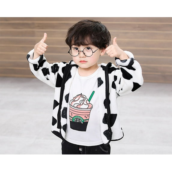 Vedolay Boy's Suit Jackets 2023 Fall Jackets for Kids Print Zip Up Hooded Long Sleeve Coat,Pink 4-5 Years