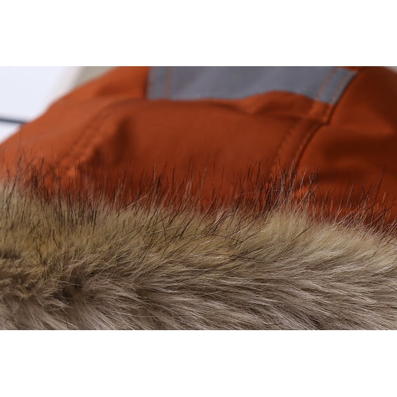 Vedolay Boy's Winter Jackets Boys Dress Coat Lapel Wool Blend Winter Kids Jackets,Red 5-6 Years