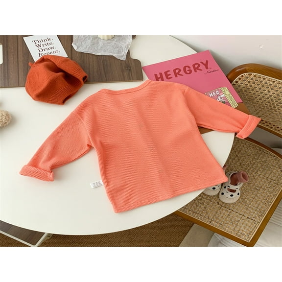 Vedolay Boy's Winter Jackets Boys Lined Jacket Winter Windproof Kids Warm Outerwear,Orange 12-18 Months