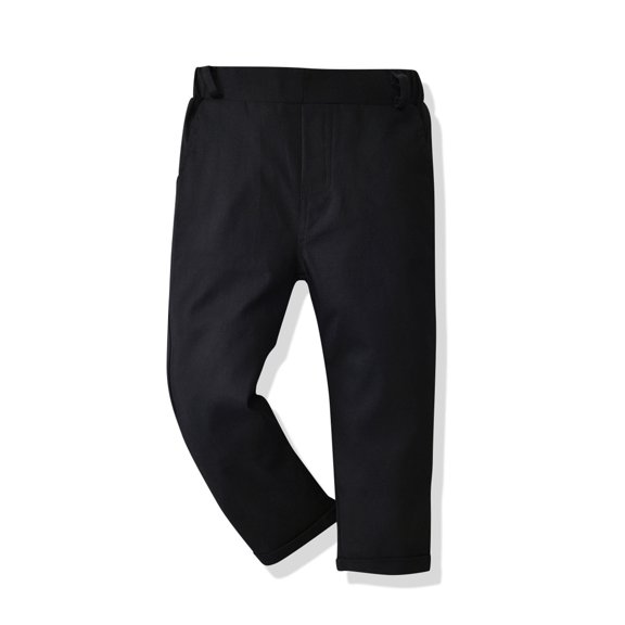 Vedolay Boys 2023 Outfits Boy's Two Piece Outfits Scoop Neck Crop Long Sleeve Top and Letter Graphic Pants Set,Black 2-3 Years