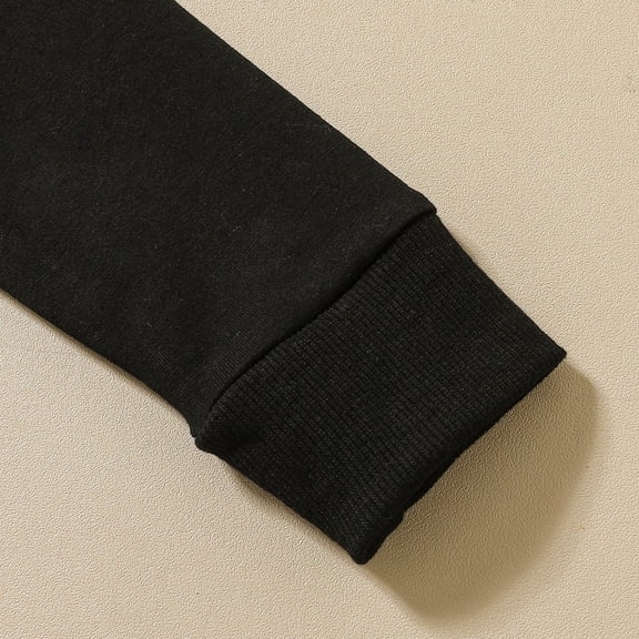 Vedolay Boys 2023 Outfits Kids Toddler Boys Clothes Fall Top and Pants Set,Black 18-24 Months