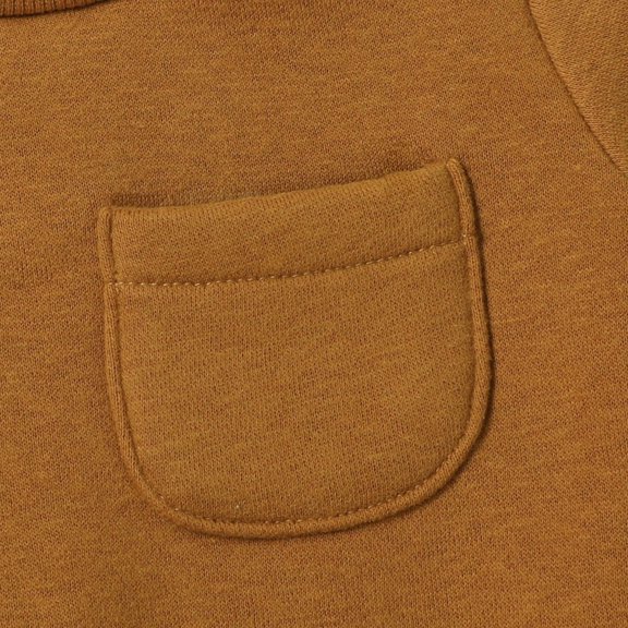 Vedolay Boys 2023 Sets Boy's 2 Piece Outfits Print Color Block Ruffle Trim Tee Top with Belted Pants Sets,Brown 6-9 Months