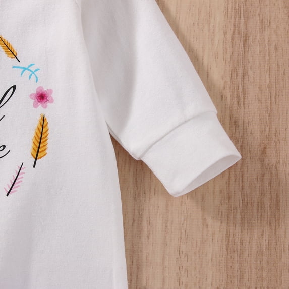 Vedolay Boys Fall Bodysuits Boy's Two Tone Button Front Long Sleeve Belted Rib Knit Romper,White 3-6 Months