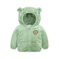 thumbnail image 1 of Vedolay Boys Fall Coats Solid Warm Zipper Girls Coat Outwear Snowsuit Green,90, 1 of 2