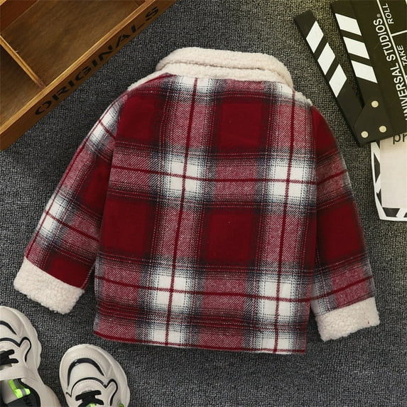 Vedolay Boys Fall Tops Boy's Jacket Letter Print Long Sleeve Color Block Winter Coat,Red 4-5 Years