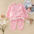 thumbnail image 1 of Vedolay Boys Fashion Outfits Boy Fall Outfits Toddler Pants Sets Cotton Top and Pants 2-Piece Clothes,Pink 6-12 Months, 1 of 4