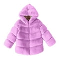 thumbnail image 1 of Vedolay Boys Girls Jacket Warm Boys Outdoor Windproof Thick Boys Windbreaker Coat Purple,130, 1 of 3