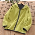 thumbnail image 1 of Vedolay Boys Jackets Toddler Boys Fall Ruffle Trim Zip Up Long Sleeve Outerwear,Green 4-5 Years, 1 of 3