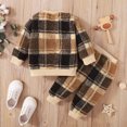 thumbnail image 1 of Vedolay Boys Pants Tracksuit Boys Pullover Top and Long Set Fall Outfit Kids 2 Piece Clothes Set,Khaki 18-24 Months, 1 of 5