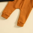thumbnail image 1 of Vedolay Boys Sets Boy's 2 Piece Outfits Print Ribbed Cut Out Top and Biker Pants Set,Brown 2-3 Years, 1 of 5