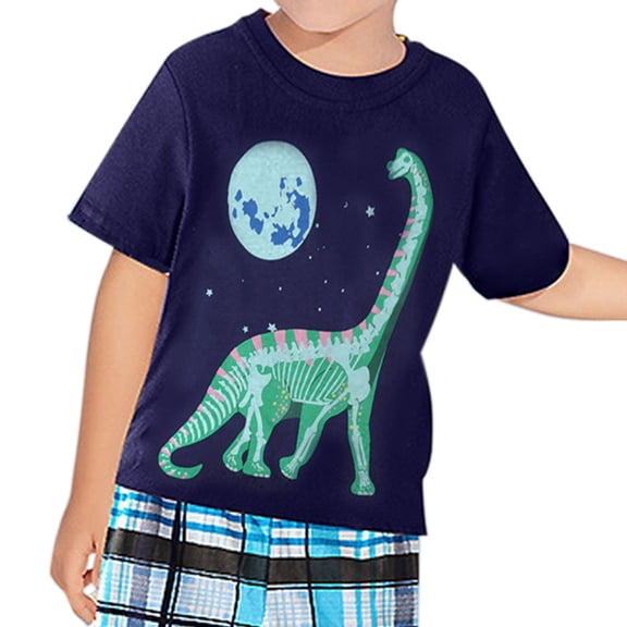 Vedolay Boys Shirts Boys Button Down Shirt Casual Cotton Kids Summer Tops with One Pocket,Dark Blue 3 Years