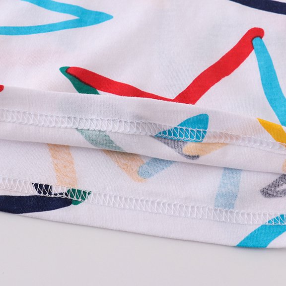 Vedolay Boys' Short Set Boys Short Sleeve Prints T Shirt Tops Shorts Child Kids Gentleman Outfits 2Pcs Set,White 3-4 Years