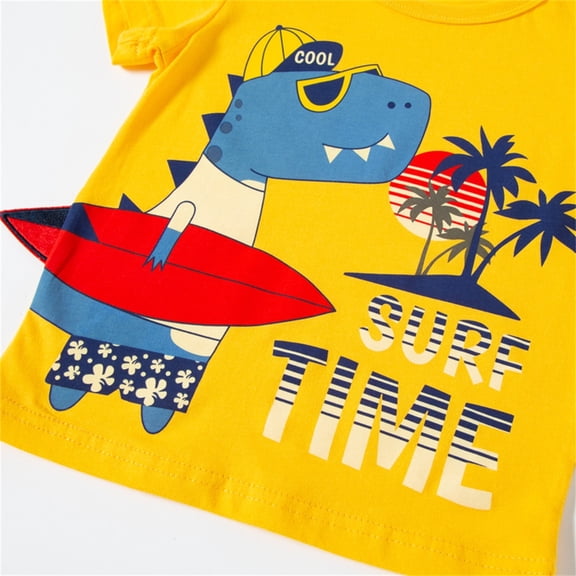 Vedolay Boys Short Sleeve Tops Boys Button Down Hawaiian Shirts Short Sleeve Tropical Shirt Tops for Kids,Gray 1-2 Years