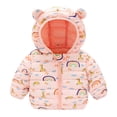 thumbnail image 1 of Vedolay Boys Tops Boys Jacket Fall Winter Casual Fuzzy Outwear Cozy Coat,Pink 12-18 Months, 1 of 3