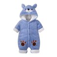 thumbnail image 1 of Vedolay Boys Winter Coat Winter Baby Girls Cartoon Thicken Keep Warm Hooded Coat Blue,73, 1 of 5