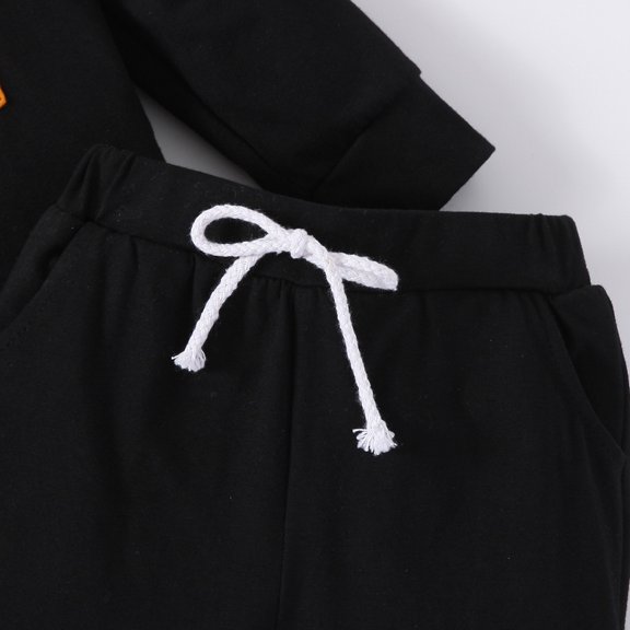 Vedolay Boys Winter Outfits Boy's 2 Piece Outfits Graphic Print Strap Cami Top and Plaid Pants,Black 2-3 Years