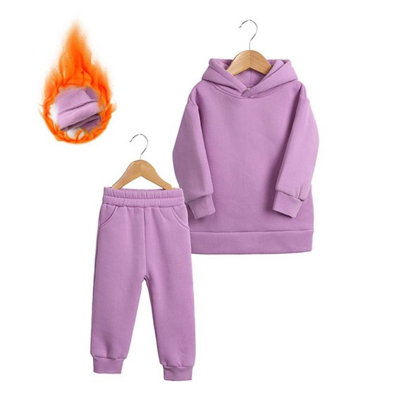 Vedolay Boys Winter Outfits Boy's Tie Dye Long Sleeve Round Neck Top and Biker Pants 2 Piece Fall Outfit,Purple 4-5 Years