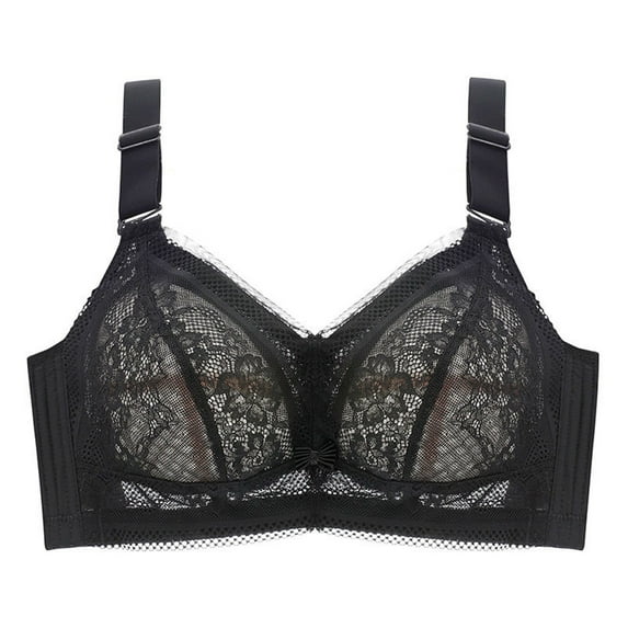 Vedolay Bras for Women Push Up Adjustable Bra Tube Top Sagging No Wire Full Cup Lift Wire Push up Bra(Black,34D)
