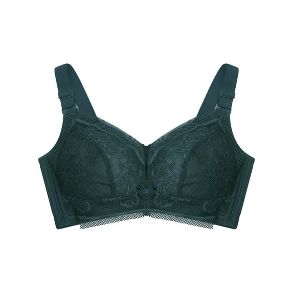 Vedolay Bras for Women Push Up Adjustable Bra Tube Top Sagging No Wire Full Cup Lift Wire Push up Bra(Green,42D)