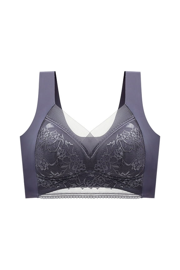 Bras for Women Women's Perfectly Fit Lightly Lined T-Shirt Bra with Memory Touch,Gray XXL