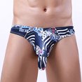 thumbnail image 1 of Vedolay Brief Men's Large Low Briefs Breathable Wasited Underwear Printed Boxer Casual Mens Comfort,Navy M, 1 of 5